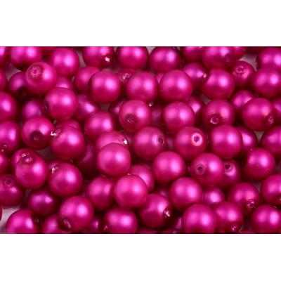 Round waxed beads matte 4 mm N. 27B Violet