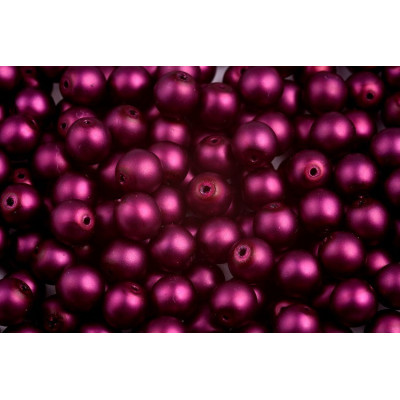 Round waxed beads matte 4 mm N. 28B Violet