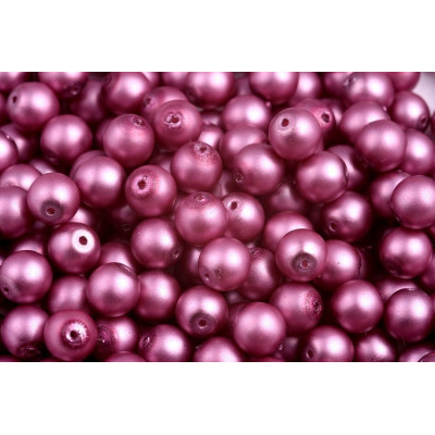 Cuenta redonda  encerada opaco N. 31B Violeta