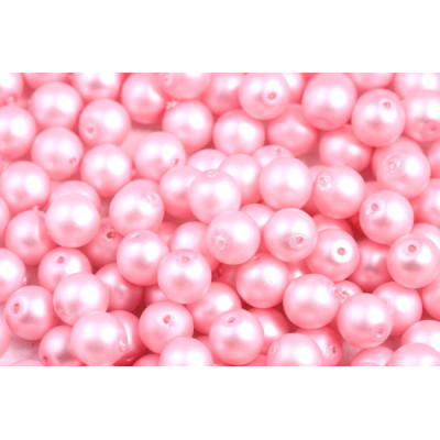 Perles rondes  ciré opaque N. 32B Rose