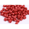 Mushroom Button Beads 9x8mm Crystal Lava Red 01890 | Rutkovsky
