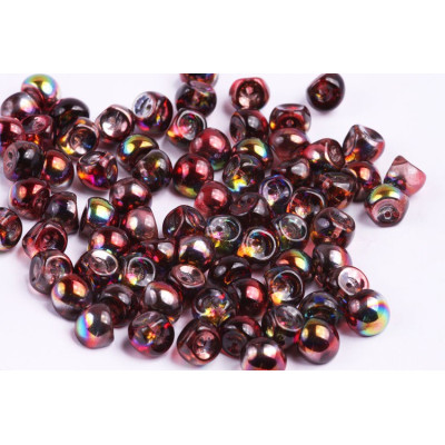Mushroom Button Beads 9x8mm Magic Red Brown 95200 | Rutkovsky