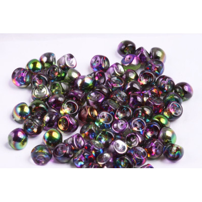 Mushroom Button Beads 9x8mm Magic Blue Pink 00030/95100 | Rutkovsky