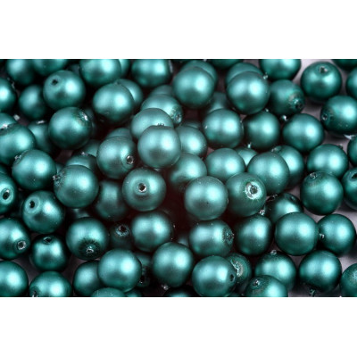 Perles rondes  ciré opaque N. 38F Vert
