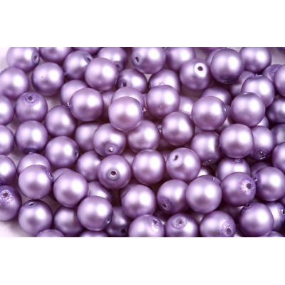 Round waxed beads matte 12 mm N. 33L Violet
