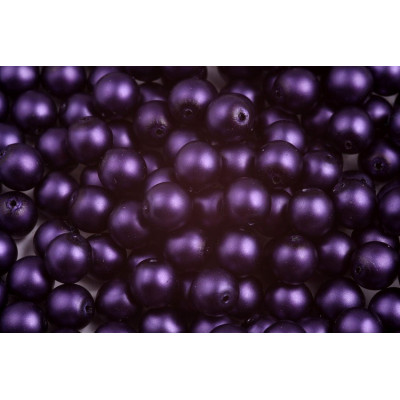 Perles rondes  ciré opaque N. 34L Violet
