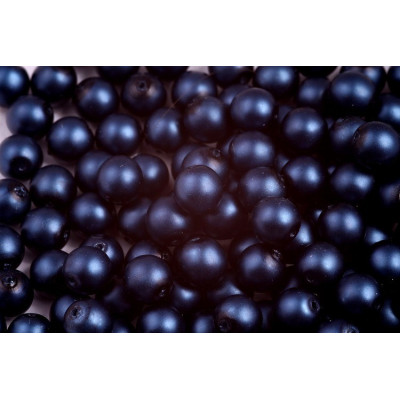 Round waxed beads matte 12 mm N. 41L Blue