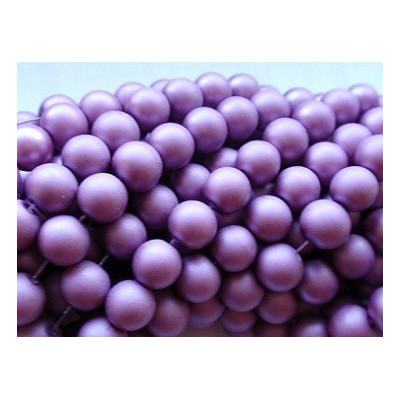 Round bead  waxed mat N. 4H Violet