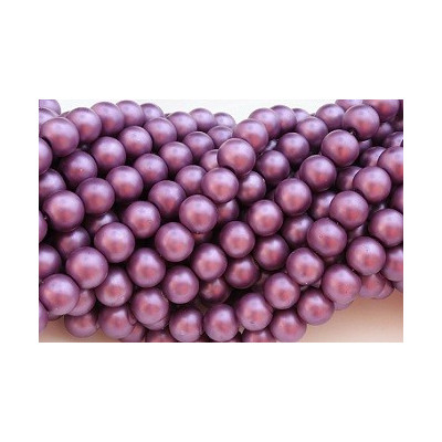Runde perle  gewachst matt N. 13D Violett
