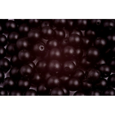 Round waxed beads matte 6 mm N. 45D Black