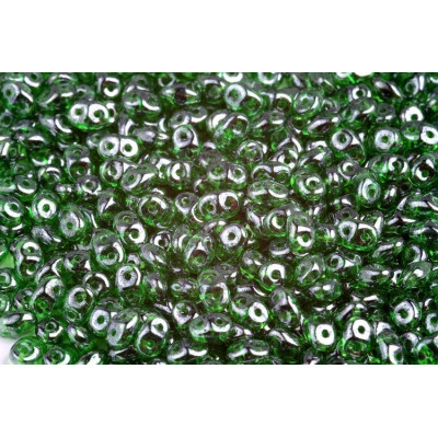 MATUBO SUPERDUO  N. 454 CHRYSOLITE WHITE LUSTER