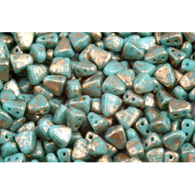 MATUBO NIB-BIT  N. 407 GOLD SPLASH TURQUOISE GREEN