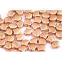 Matubo Ginko 2-Hole Leaf Beads - Crystal Bronze Pale Gold 7.5mm
