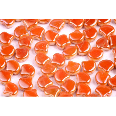 Matubo Ginko 2-Hole Beads - Chalk Full Apricot 7.5mm