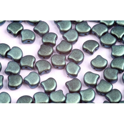 Matubo Ginko 7.5mm Beads - Polychrome Chameleon Turquoise