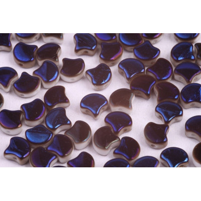 Matubo Ginko Beads 7.5mm Chalk Full Azuro - Czech Glass