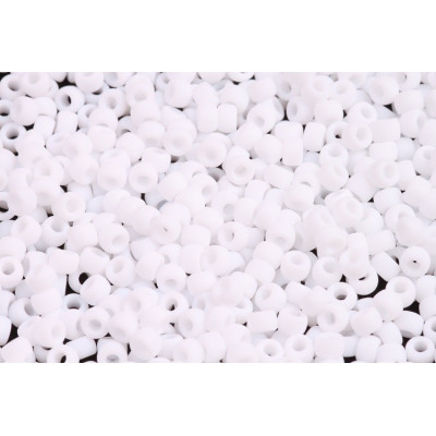 MATUBO ROUND 7/0  N. 4 OPAQUE CHALK WHITE MAT