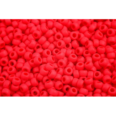MATUBO ROUND 7/0  N. 82 OPAQUE CORAL RED MAT