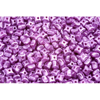 Preciosa Orion Glass Beads 3x5mm Pearl Violet 25012 | Czech Beads