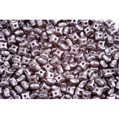 Preciosa Orion Beads 3x5mm Cool Grey Pearl 25028 | Czech Glass