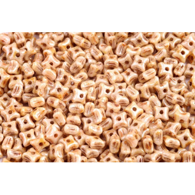 Preciosa Orion Beads 3x5mm White Alabaster Honey 02010/65401