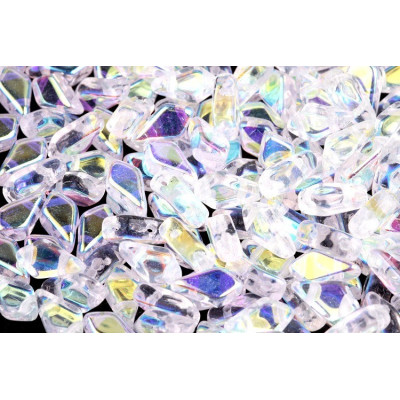 Kite beads 9x5 mm N. 4 CRYSTAL AB