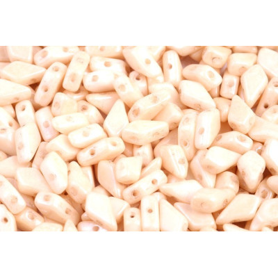 Kite beads 9x5 mm N. 7 CHALK ORANGE LUSTER