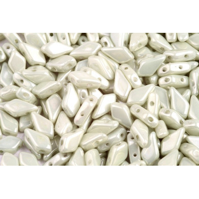 Kite beads 9x5 mm N. 8 CHALK LIGHT GREEN LUSTER