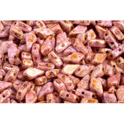 Kite beads 9x5 mm N. 10 CHALK SENEGAL BROWN-PURPLE