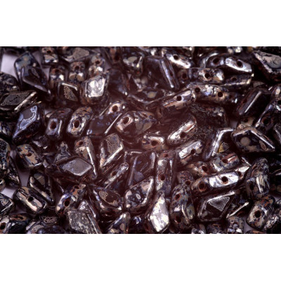 Kite beads 9x5 mm N. 18 JET PICASSO