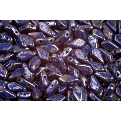 Kite beads 9x5 mm N. 31 OPAQUE BLUE PICASSO