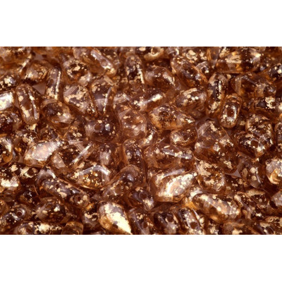 Kite beads 9x5 mm N. 42 Gold Splash Smoke Topaz
