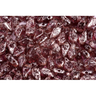 Kite beads 9x5 mm N. 45 SILVER SPLASH AMETHYST