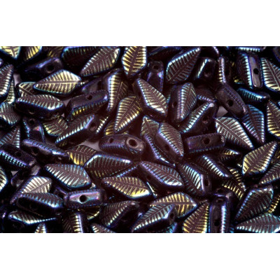 Kite beads 9x5 mm N. 56 Jet Laser Feather