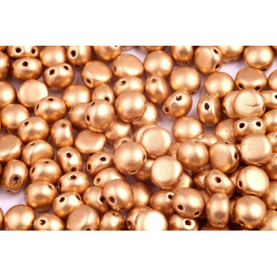 Preciosa Candy N. 142 WHITE ALABASTER GOLD BRONZ