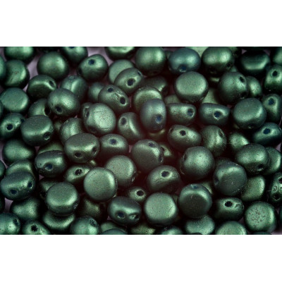 Preciosa Candy N. 149 WHITE ALABASTER GOLD SHINE DARK GREEN