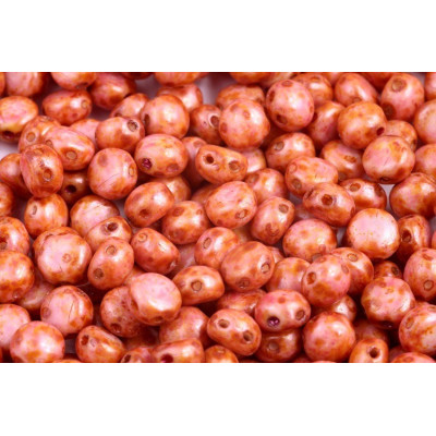 Preciosa Candy N. 158 White Alabaster, Picasso Pink