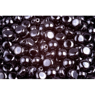 Preciosa Candy N. 162 Black Opaque, White Luster