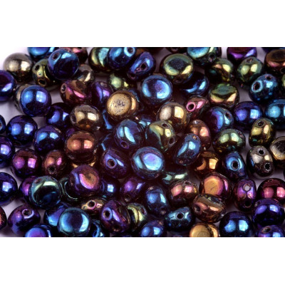 Preciosa Candy N. 163 Black opaque, Rainbow