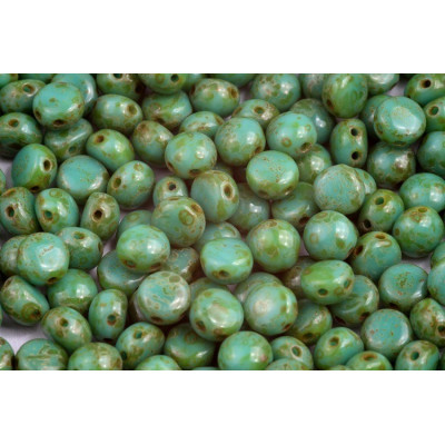 Preciosa Candy N. 171 Turquoise Green Opaque, Travertine