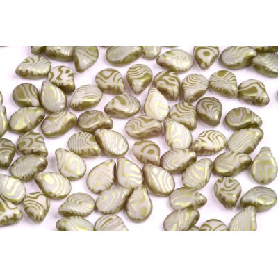 Preciosa Pip Beads 5x7mm Pastel Olive D2-23980 | Czech Glass