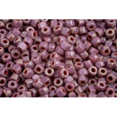 Matubo 3CUT 6/0 Violet Travertin 23020/86805 | Czech Glass Beads