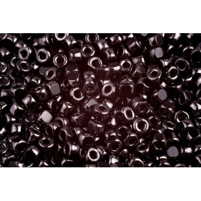 Matubo 3-cut 6/0 Jet Platinum Luster 23980/13702 | Czech Beads