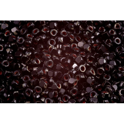 Matubo 3CUT 6/0 Jet Travertine 23980/86805 | Czech Glass Beads