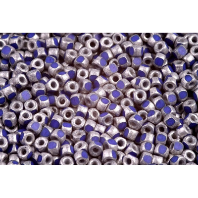 Matubo 3CUT 6/0 Blue Silver Paste Mat 33050/81002 | Czech Beads