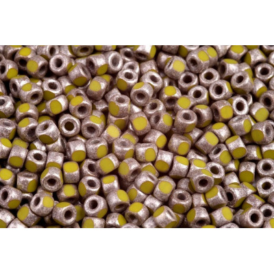 Matubo 3CUT 6/0 Opaque Green Silver Matte 53410/81002 | Czech Beads
