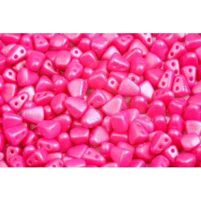 Czech Glass Matubo Nib-Bit Beads 6x5mm Tutti Frutti Guava 24512