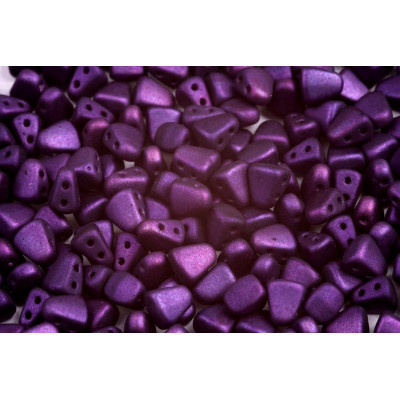 Matubo Nib-Bit 2-Hole Beads Purple Metalust 23980/24302 | 6x5mm