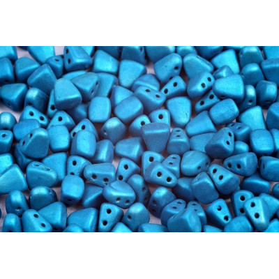 Matubo Nib-Bit 6x5mm Metalust Turquoise Matte 23980 | Czech Beads