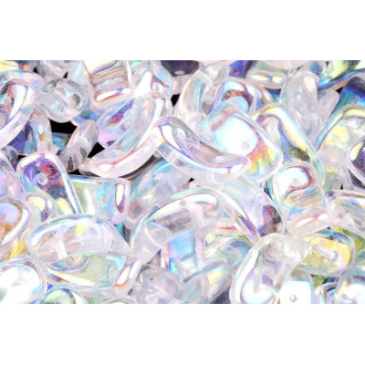 Perles Bow par Puca en verre tchèque 3,5x15,5mm Crystal AB